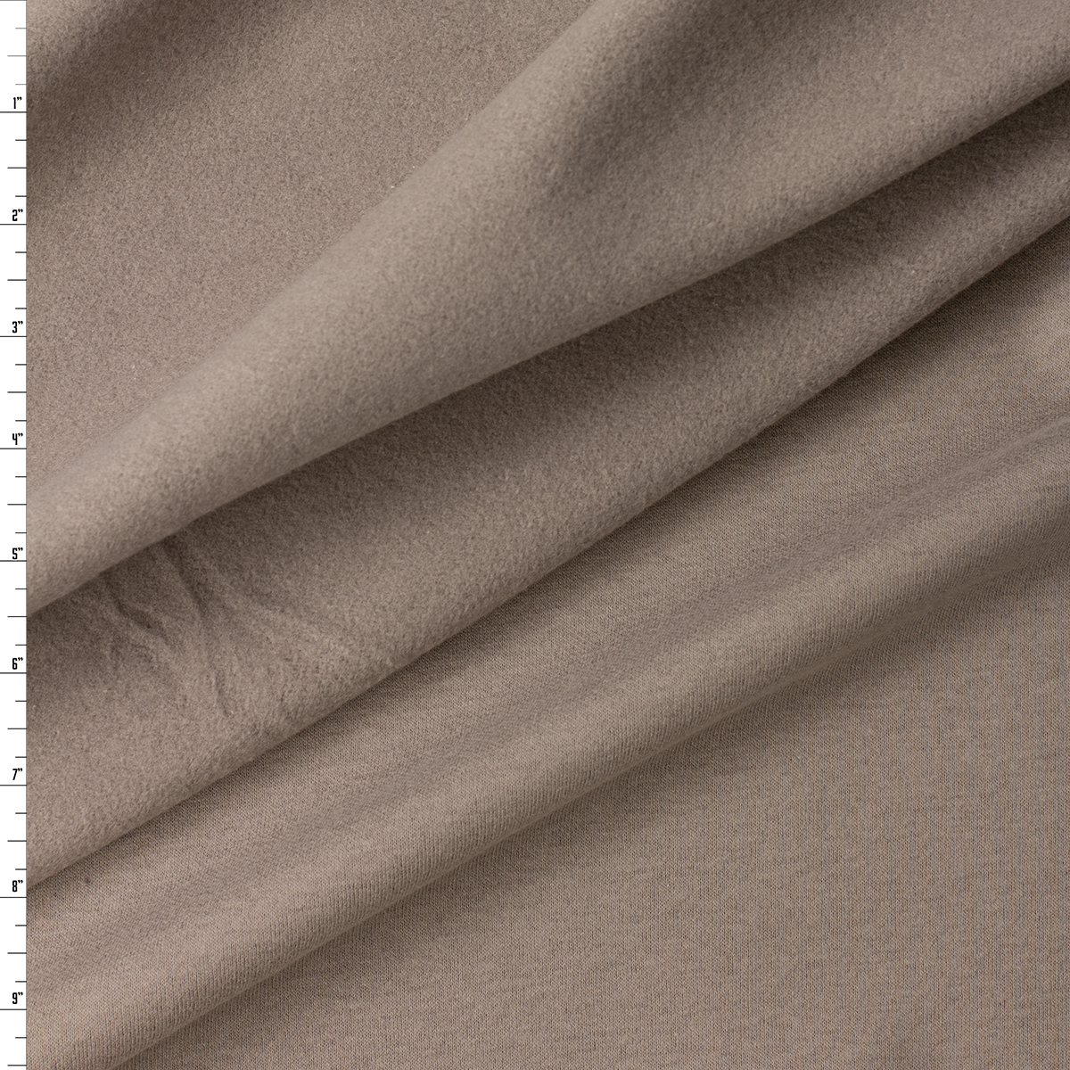Khaki Peached Cotton Blend Sweatshirt Fleece from ‘Beyond Yoga’ #32158 Fabric By The Yard
