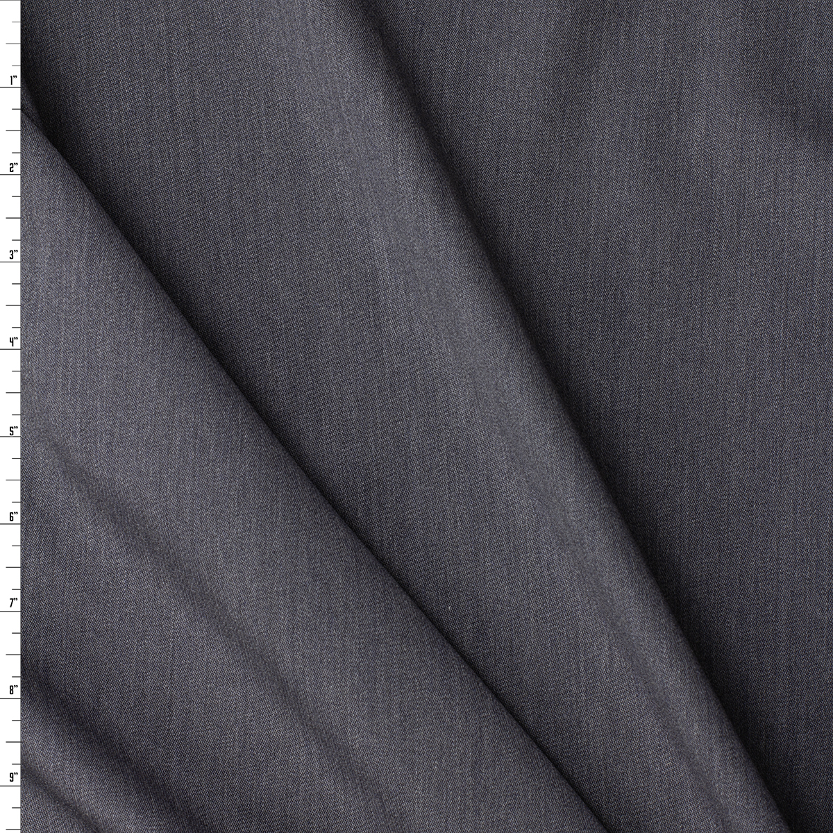 Charcoal Melange Super 120s Worsted Wool #32169 Fabric By The Yard