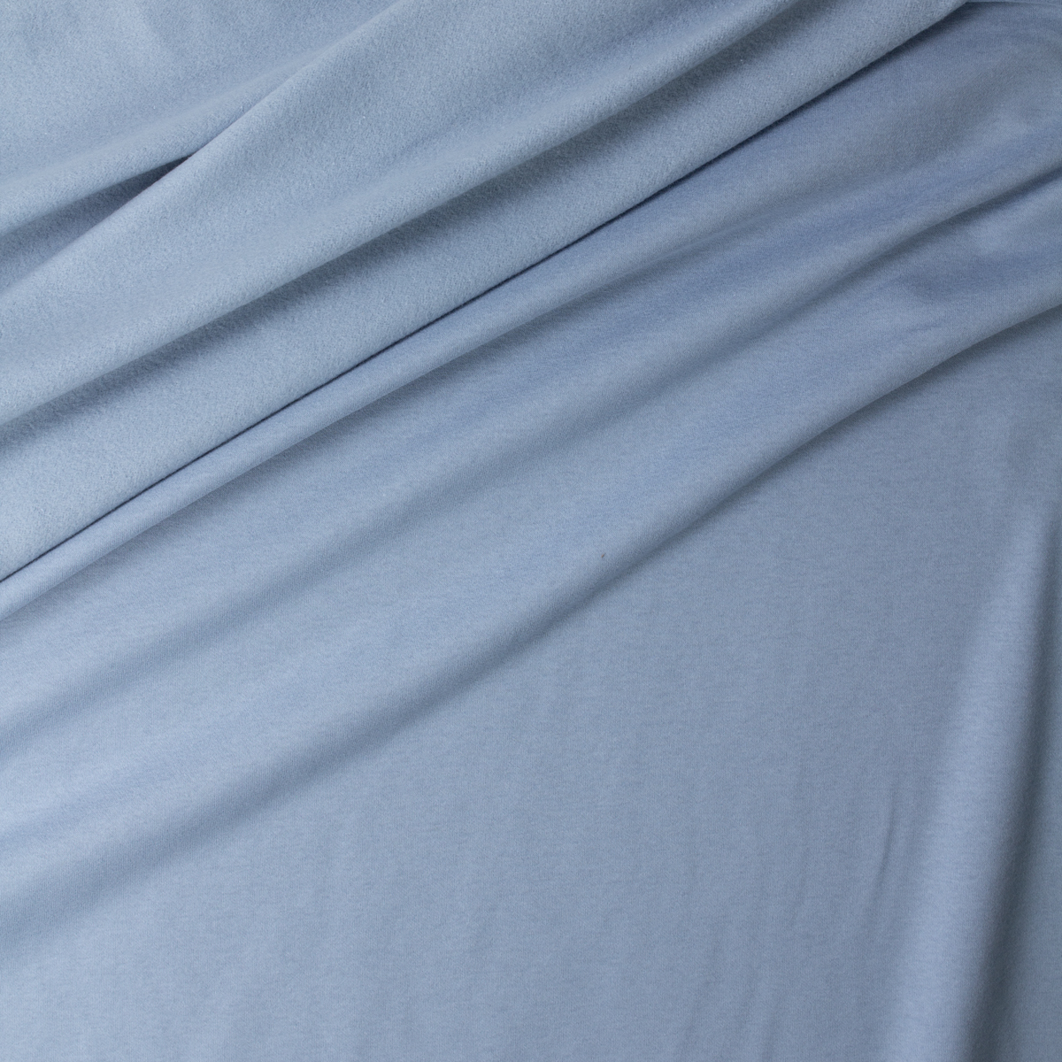 Sky Blue Peached Cotton Blend Sweatshirt Fleece from ‘Beyond Yoga’ #32174 Fabric By The Yard - Wide shot