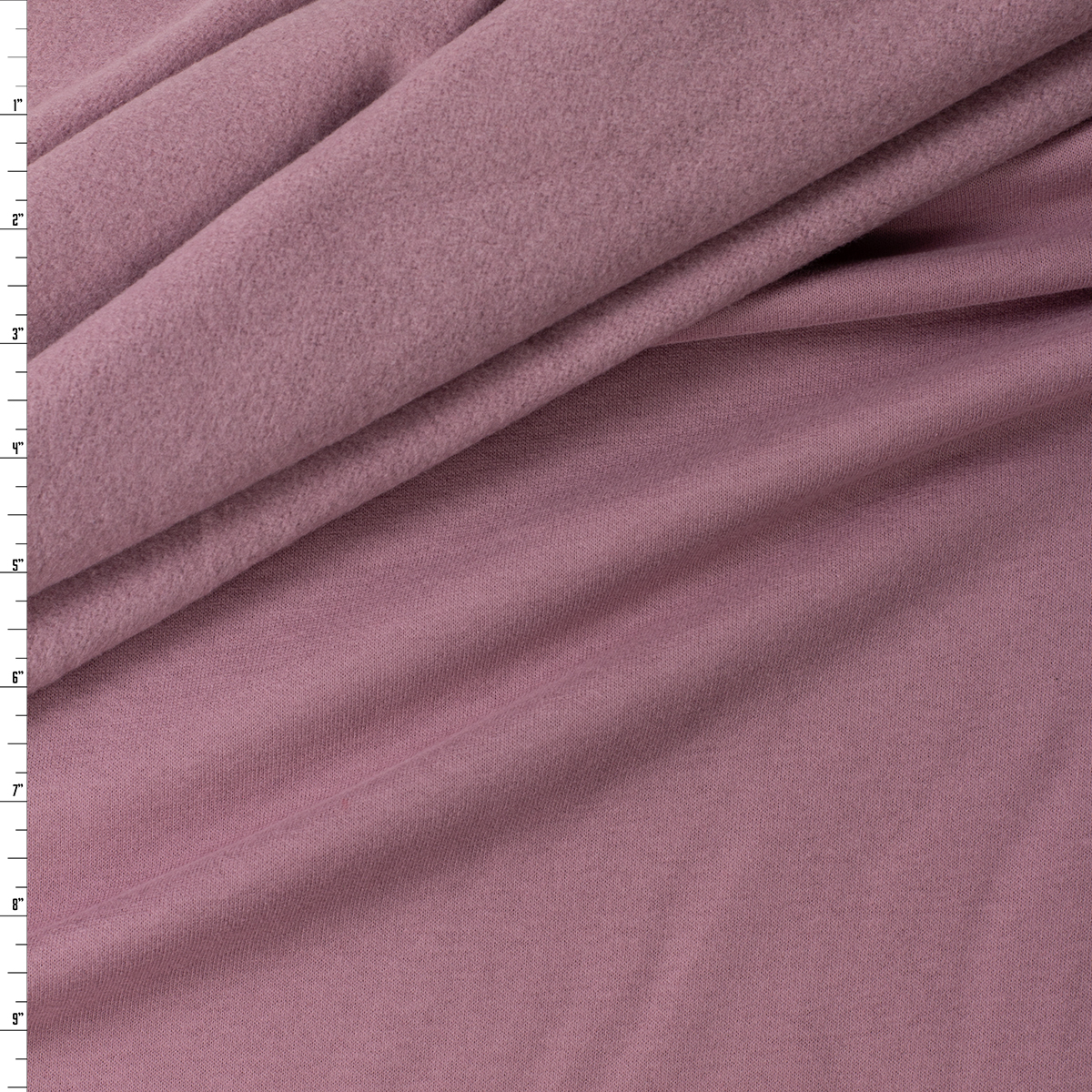 Mauve Peached Cotton Blend Sweatshirt Fleece from ‘Beyond Yoga’ #32175 Fabric By The Yard