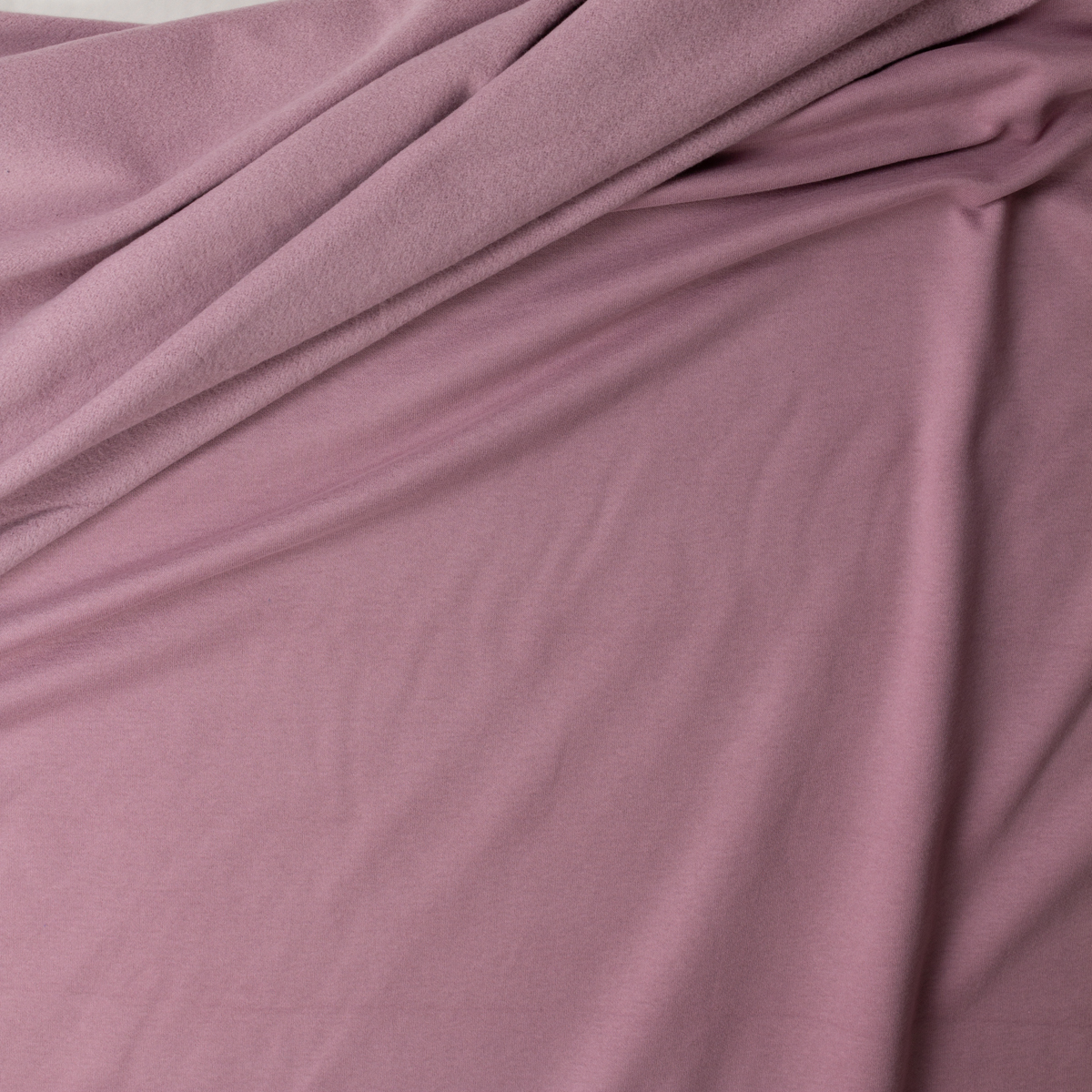 Mauve Peached Cotton Blend Sweatshirt Fleece from ‘Beyond Yoga’ #32175 Fabric By The Yard - Wide shot