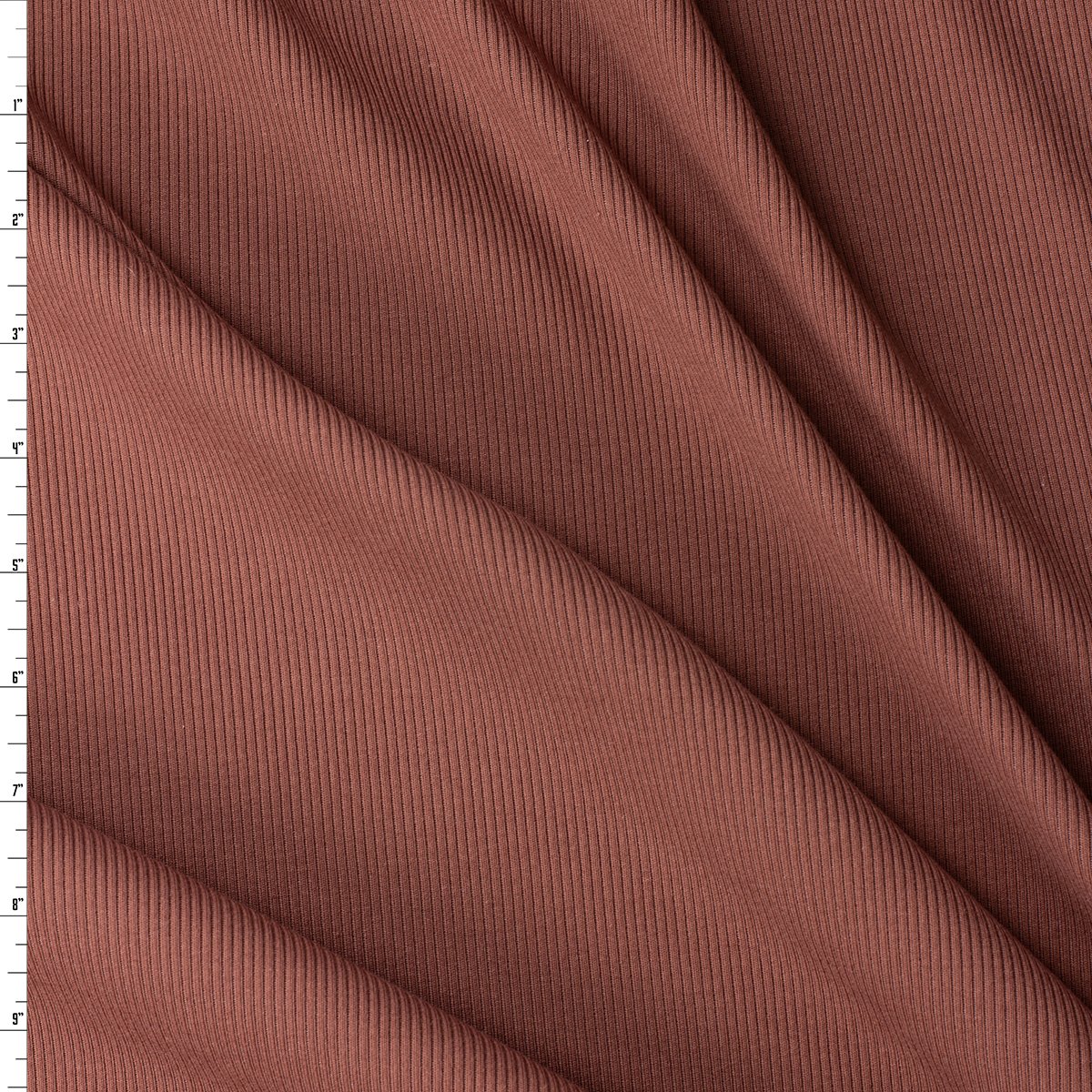 Redwood Cotton/Spandex Rib Knit #32200 Fabric By The Yard
