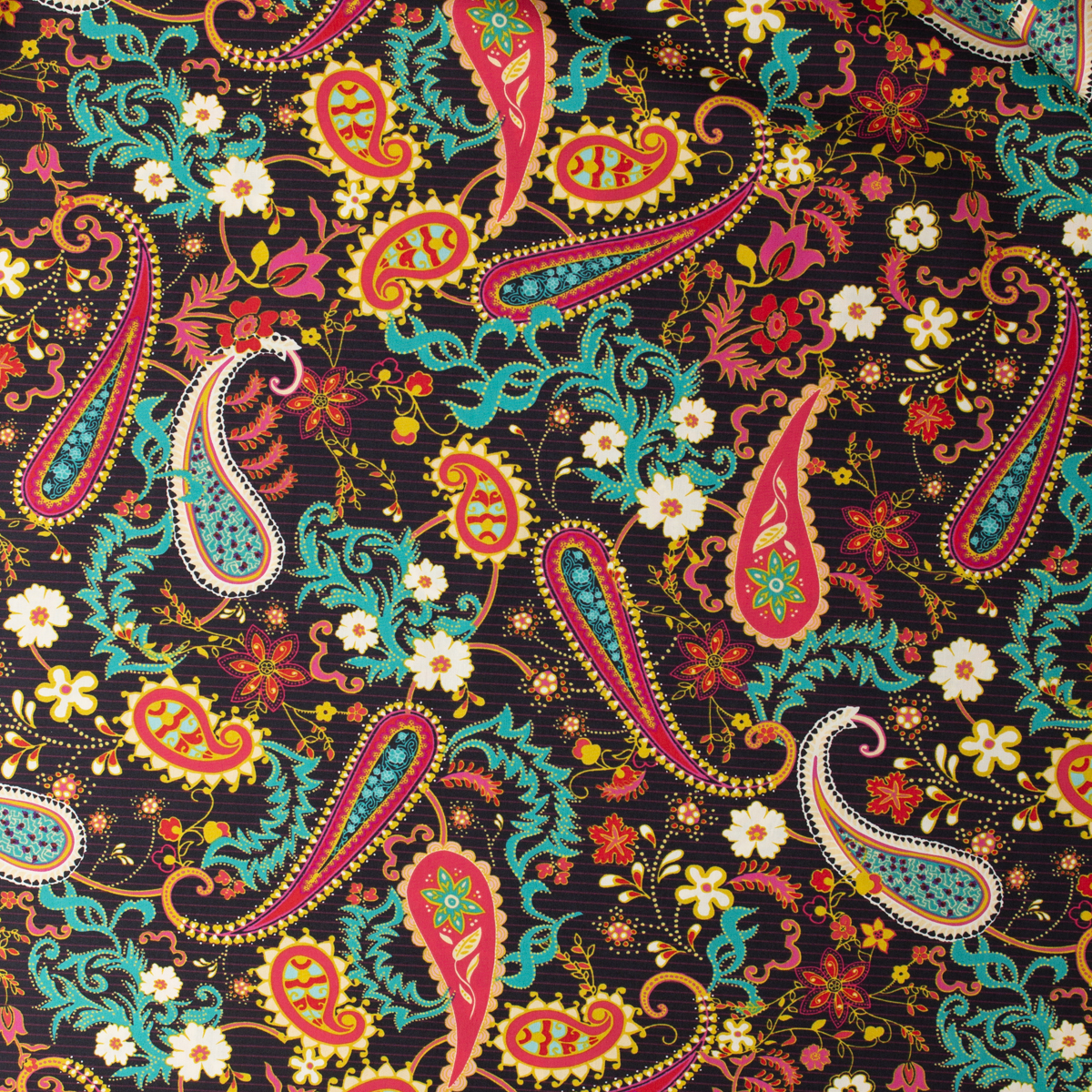 Nuncia — NUC-11982 — Paisleys Forever Boheme Cotton Poplin from Art Gallery Fabrics #32214 Fabric By The Yard - Wide shot