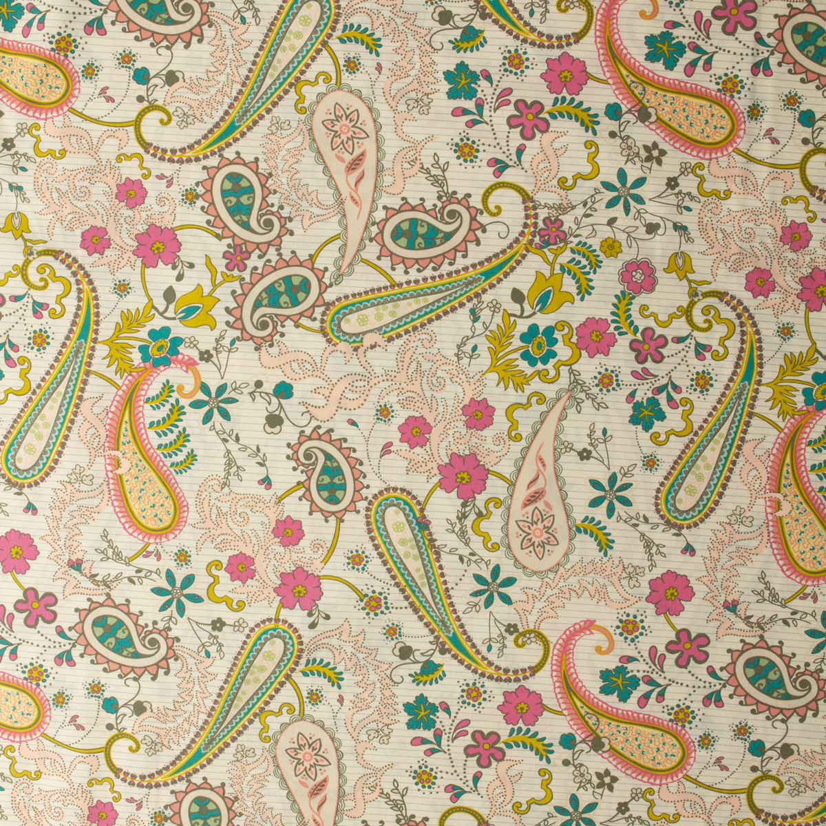 Nuncia — NUC-21982 — Paisleys Forever Rosa Cotton Poplin from Art Gallery Fabrics #32216 Fabric By The Yard - Wide shot