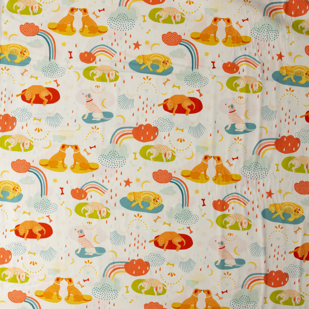 Oh, Woof! — OHW-68687 — Daydream Dogdream Cotton Poplin from Art Gallery Fabrics #32217 Fabric By The Yard - Wide shot