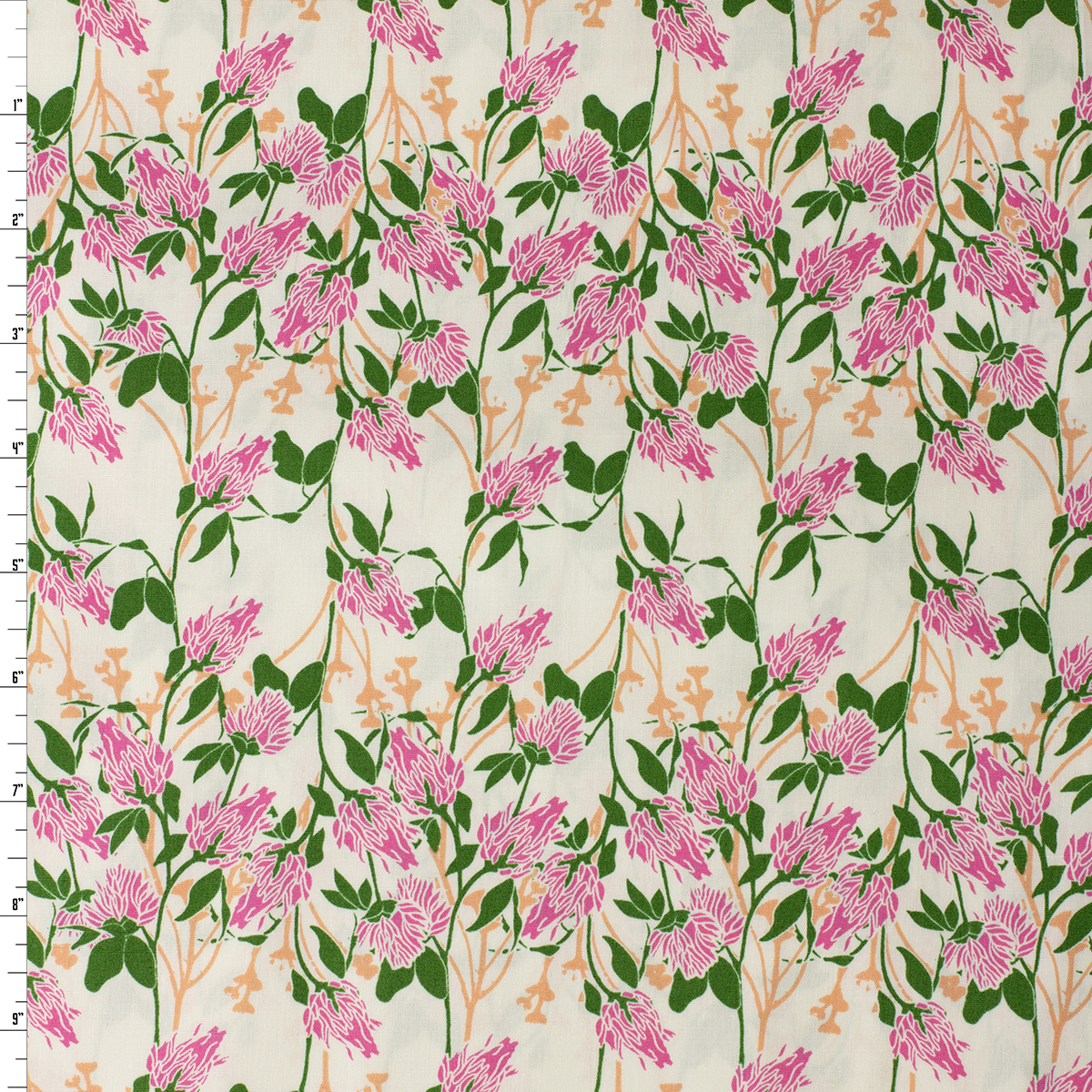 Rainforest Fusion — FUS-RF-1504 — Clover Grove Rainforest Cotton Poplin from Art Gallery Fabrics #32220 Fabric By The Yard