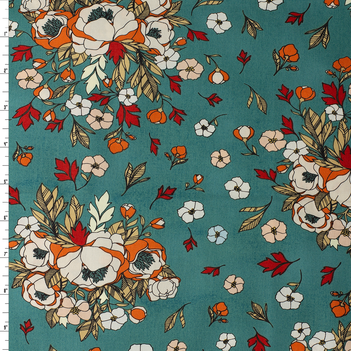 Love Story — LVS-38804 — Soulmate Blooms Lust Cotton Poplin from Art Gallery Fabrics #32225 Fabric By The Yard