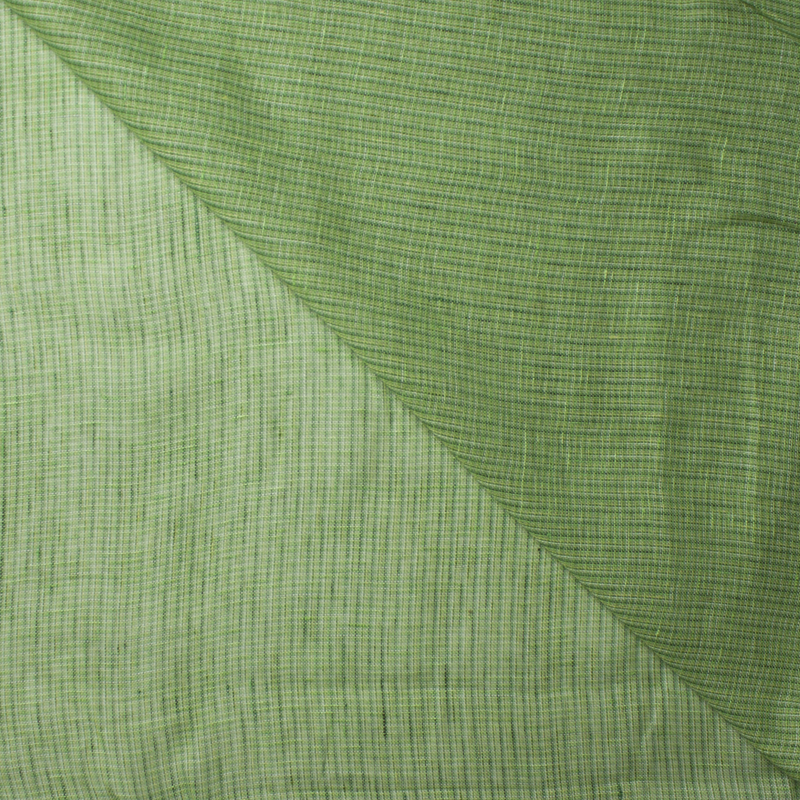 Green Plaid Lightweight Linen