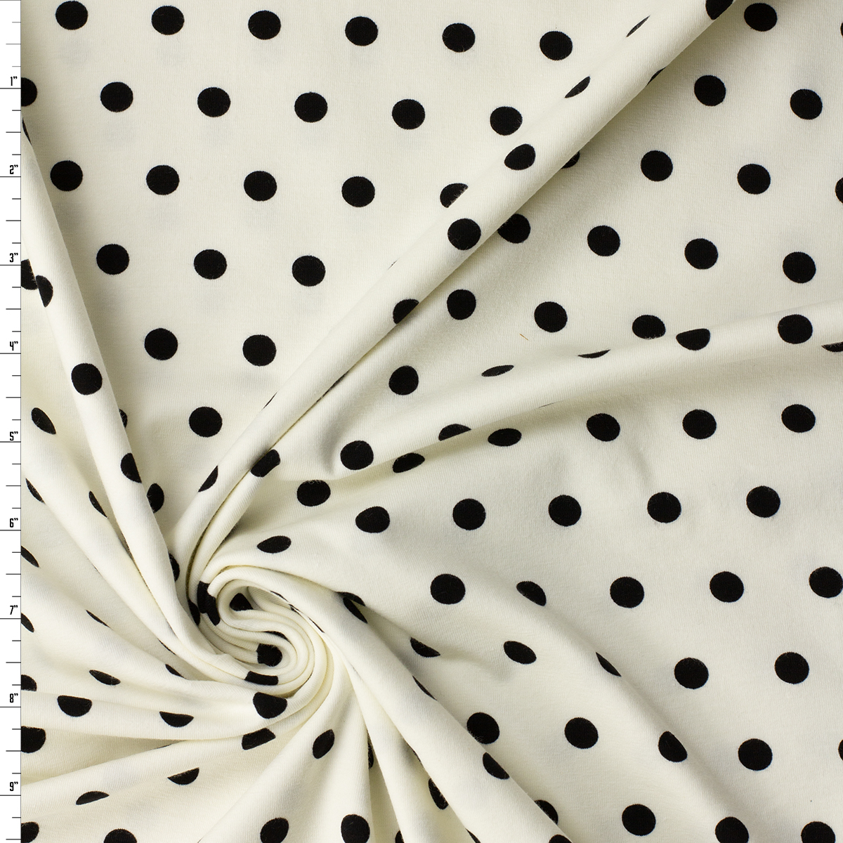 Spotted Bubbles Caviar Stretch Cotton Jersey Knit from Art Gallery Fabrics #32303 Fabric By The Yard