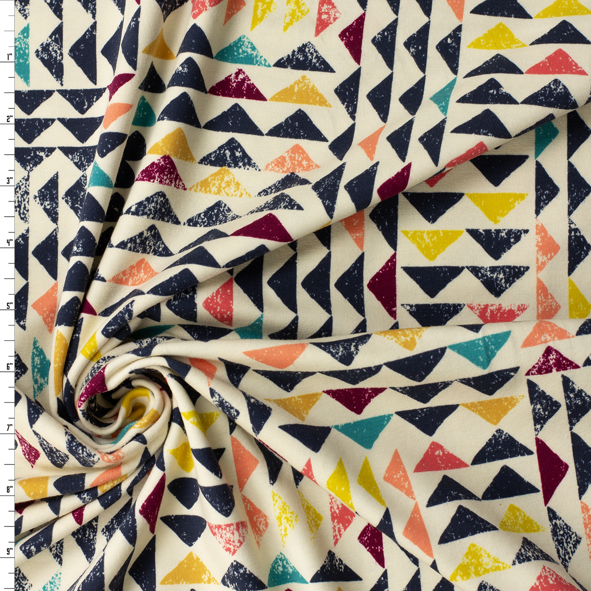 Trojkat Sunrise Stretch Cotton Jersey Knit from Art Gallery Fabrics #32313 Fabric By The Yard