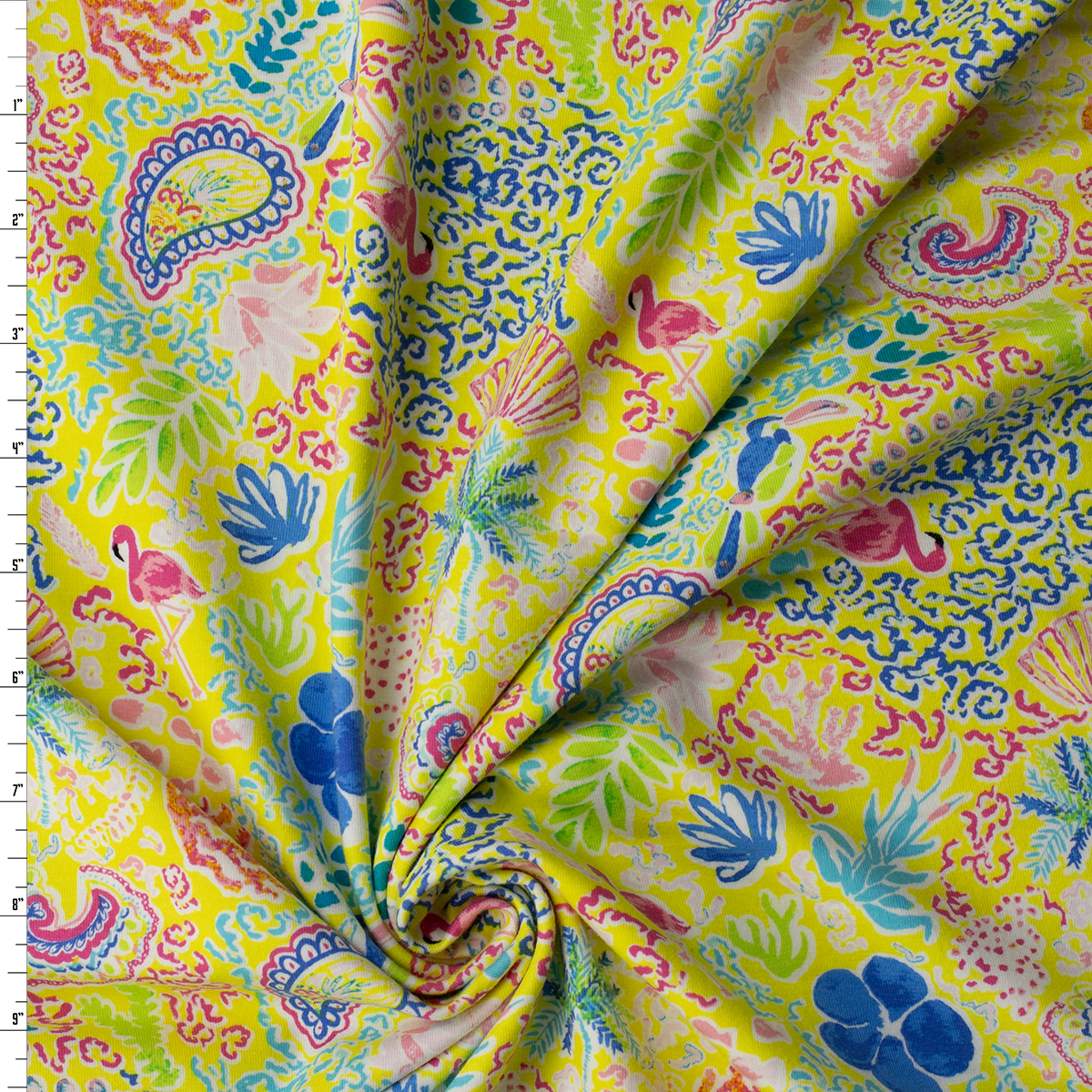 Beach Treasures Incandescent Stretch Cotton Jersey Knit from Art Gallery Fabrics #32316 Fabric By The Yard