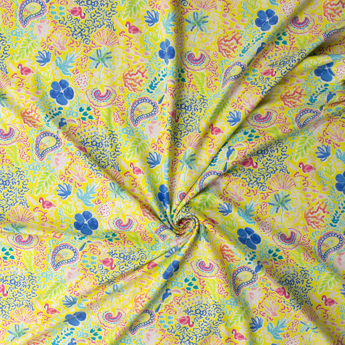 Beach Treasures Incandescent Stretch Cotton Jersey Knit from Art Gallery Fabrics #32316 Fabric By The Yard - Wide shot