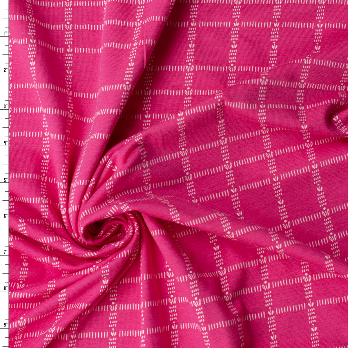 Little Stitches Sweet Stretch Cotton Jersey Knit from Art Gallery Fabrics #32321 Fabric By The Yard
