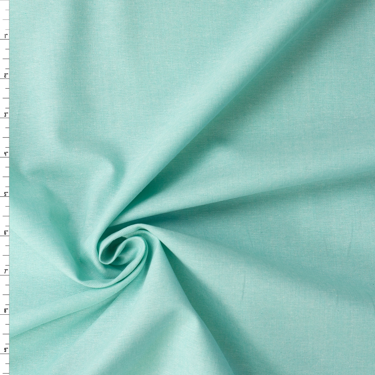 Mint Green Cotton Chambray #32335 Fabric By The Yard