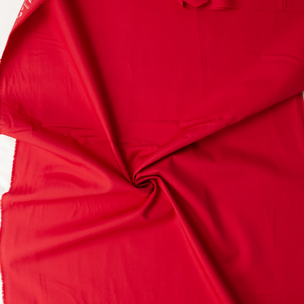 Undeniably Red Pure Solids Cotton Poplin from Art Gallery Fabrics #32344 Fabric By The Yard - Wide shot