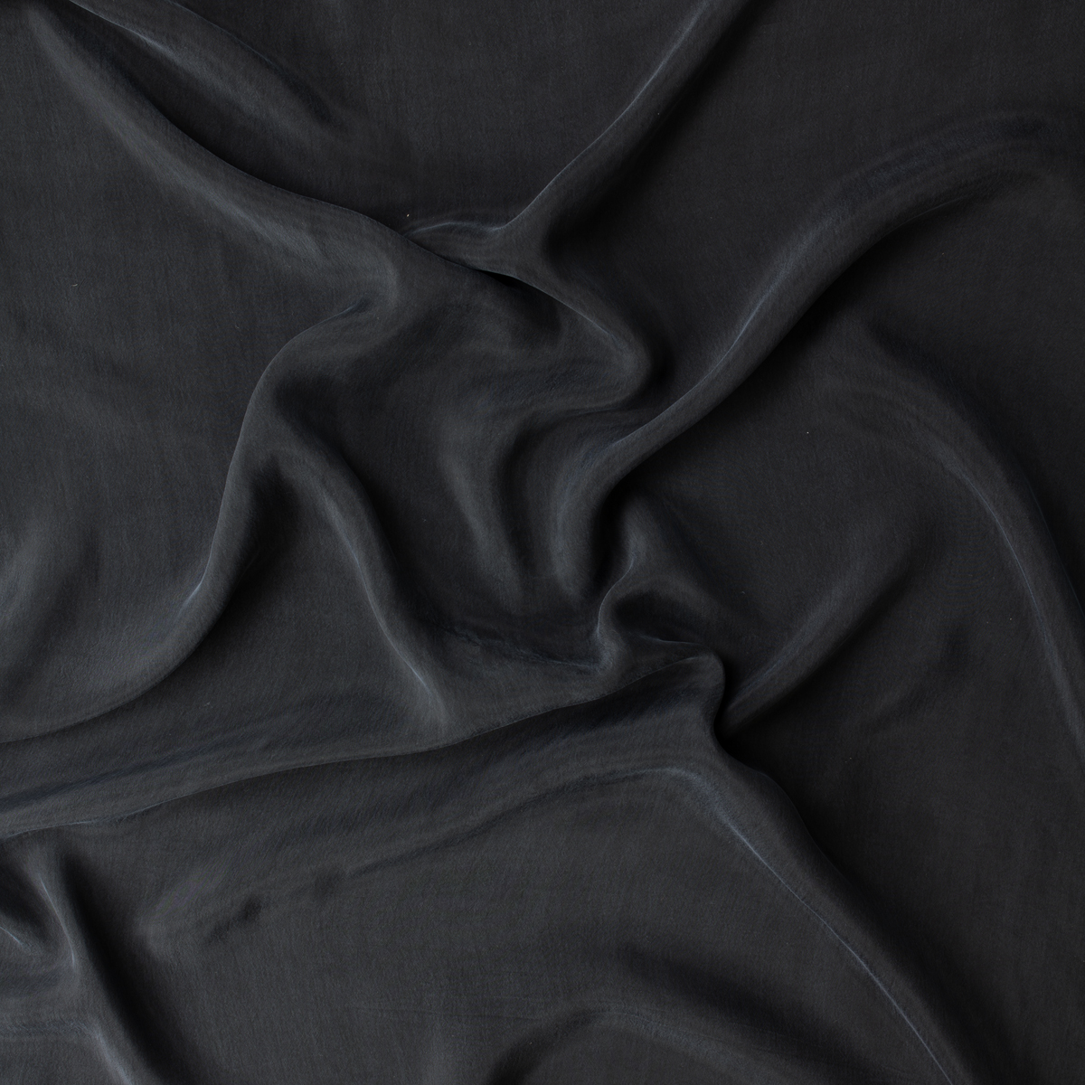 Black Cupro Challis #32371 Fabric By The Yard - Wide shot