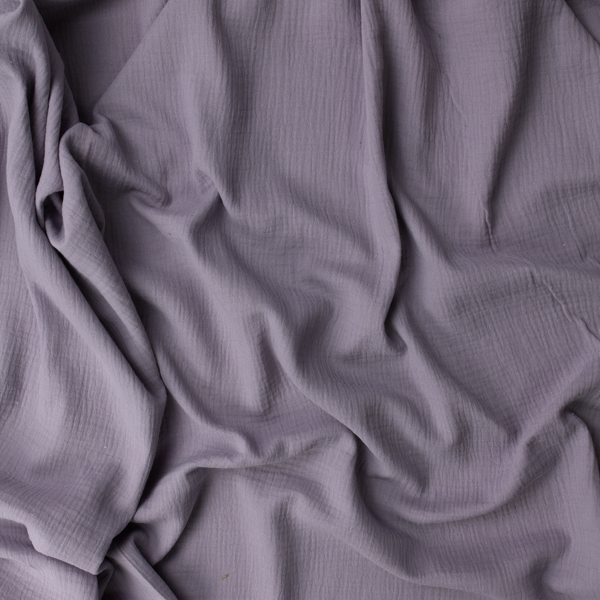 Dusty Lilac Cotton Double Gauze #32406 Fabric By The Yard - Wide shot