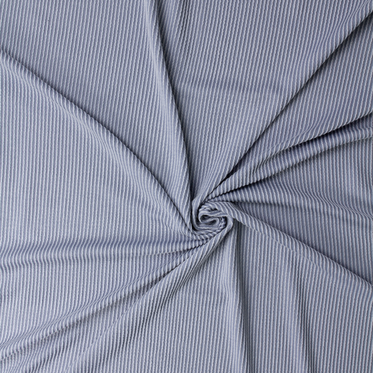 Dusty Blue Urban Wavy Rib Knit #32411 Fabric By The Yard - Wide shot