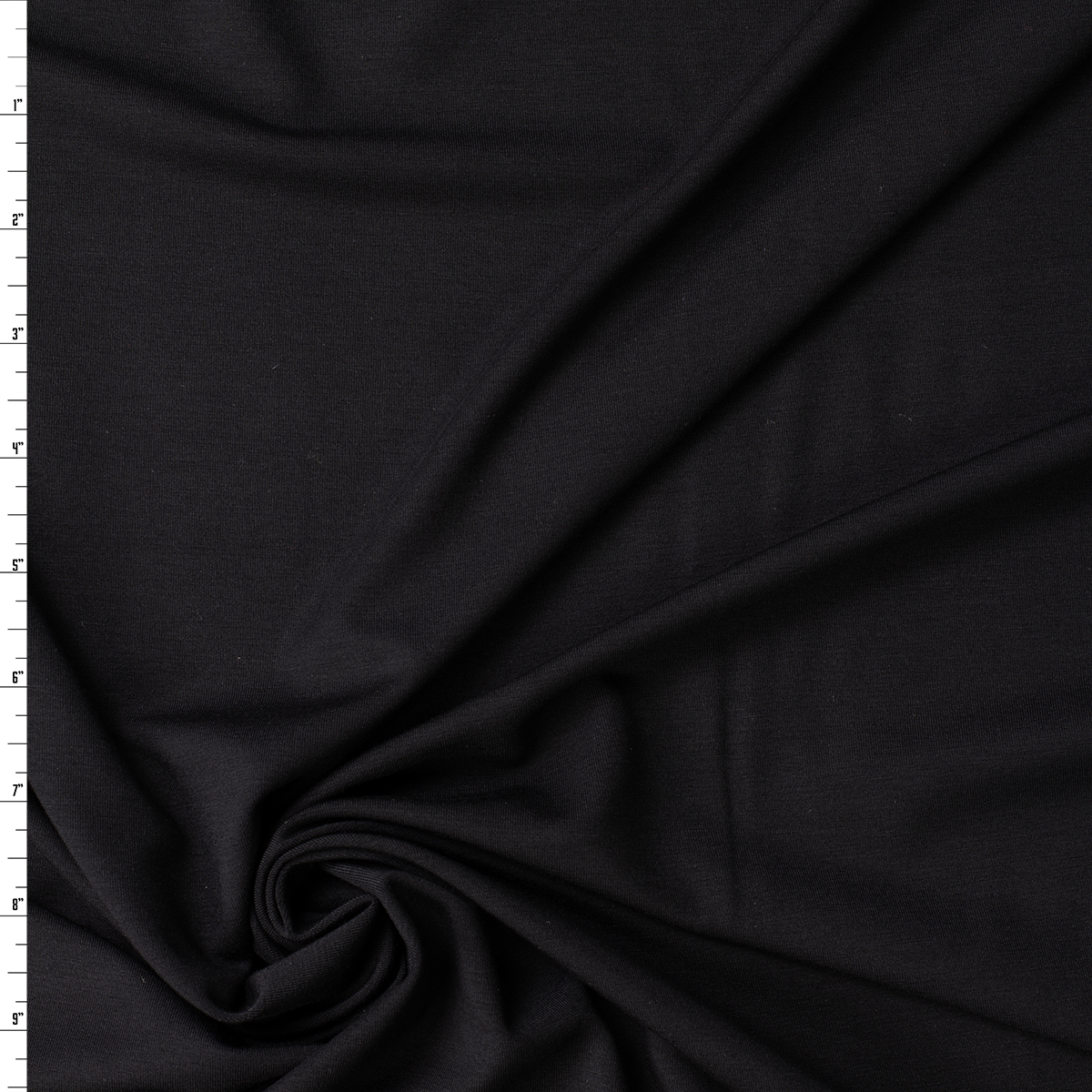 Black Modal/Spandex Jersey Knit #32412 Fabric By The Yard