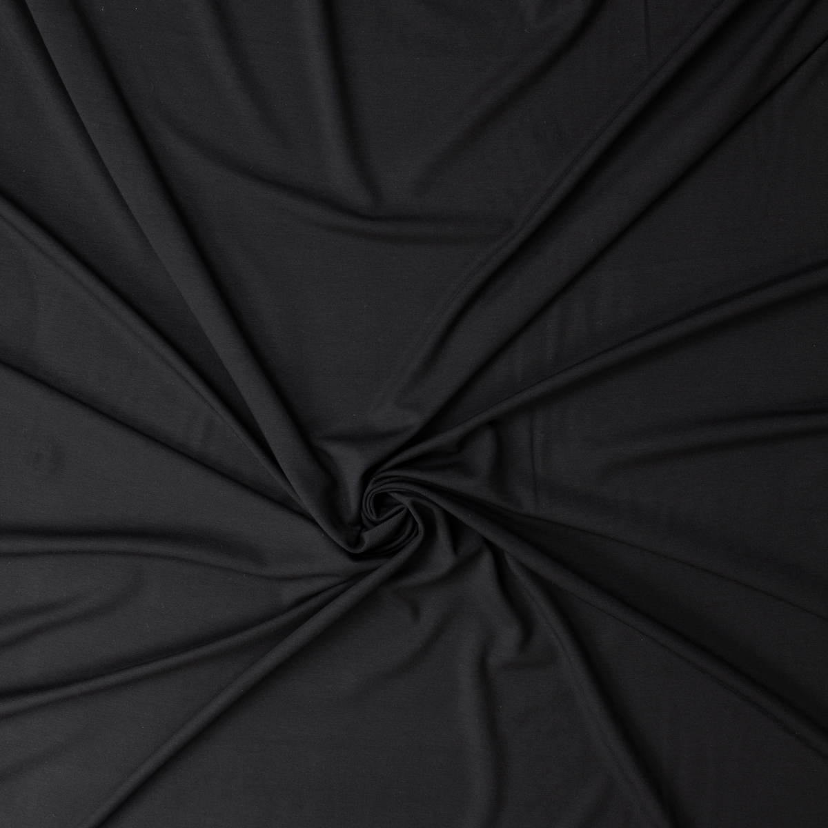 Black Modal/Spandex Jersey Knit #32412 Fabric By The Yard - Wide shot