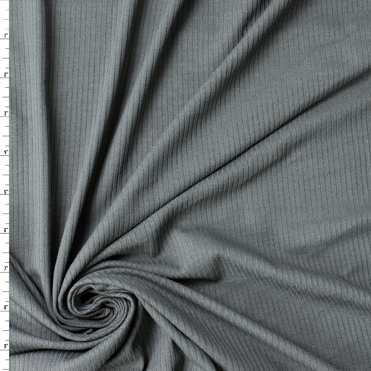 Storm 4x2 Rayon Spandex Rib Knit #32425 Fabric By The Yard