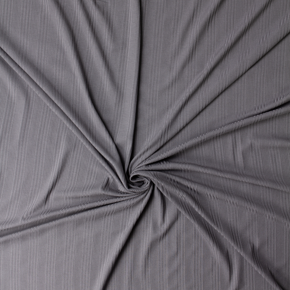 Charcoal Variegated Modal/Spandex Fashion Rib Knit #32427 Fabric By The Yard - Wide shot