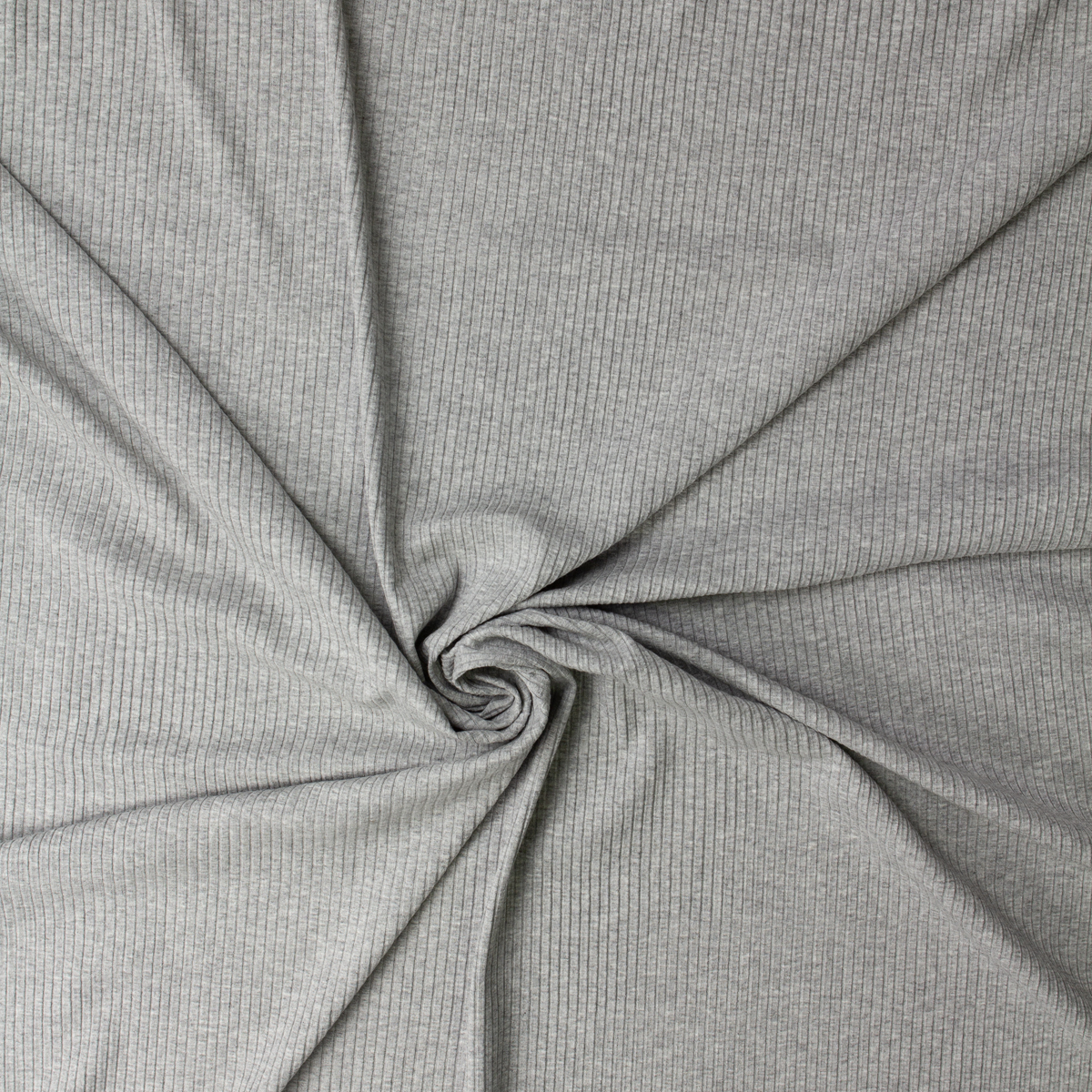Heather Grey Rayon/Spandex Fashion Rib Knit #32428 Fabric By The Yard - Wide shot