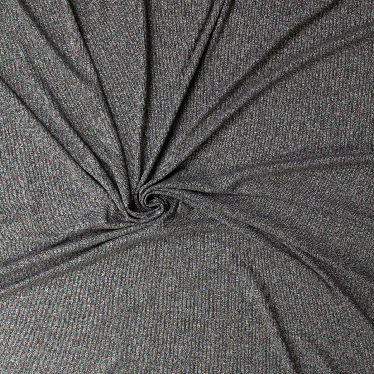 Heather Charcoal Rayon/Spandex Mini Fashion Rib Knit #32430 Fabric By The Yard - Wide shot