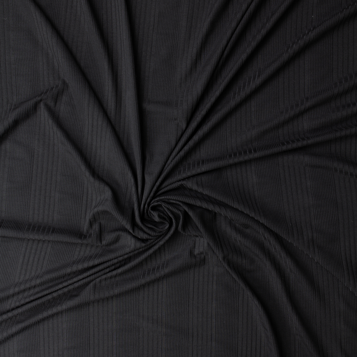Black Variegated Modal/Spandex Fashion Rib Knit #32433 Fabric By The Yard - Wide shot