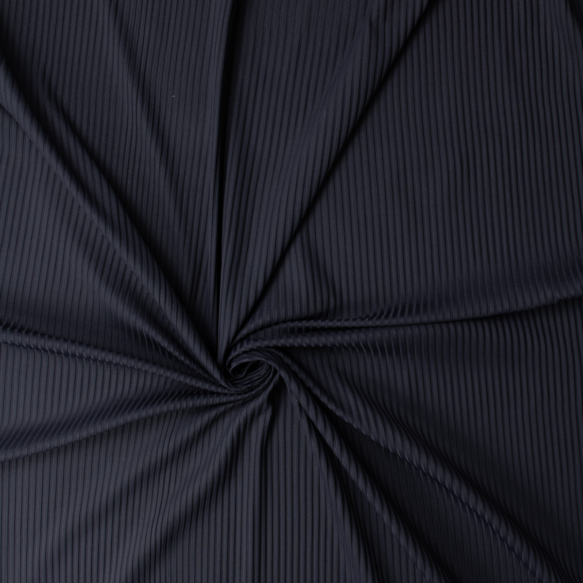 Navy Blue Rayon/Spandex Fashion Rib Knit #32444 Fabric By The Yard - Wide shot