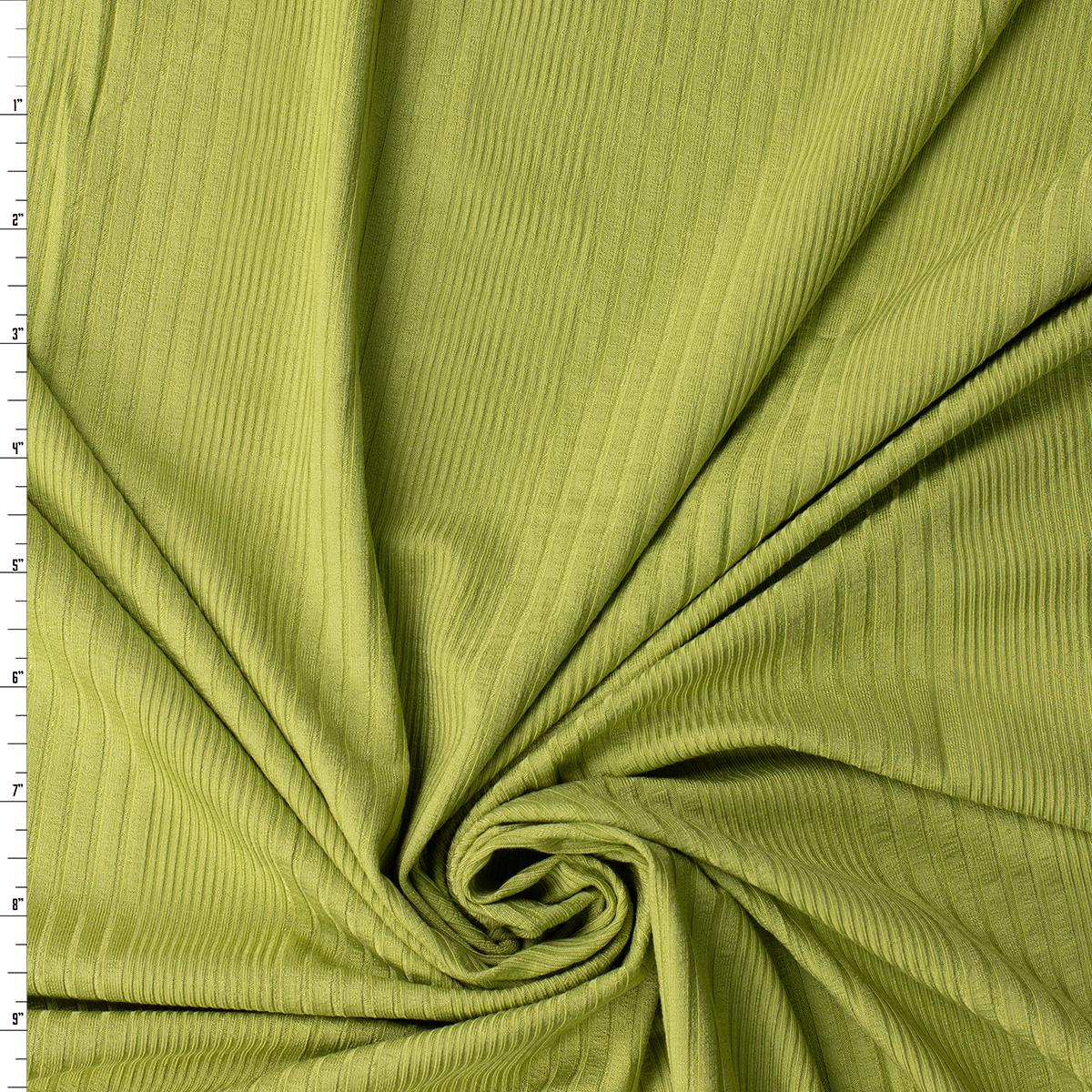 Lime Variegated Modal/Spandex Fashion Rib Knit #32452 Fabric By The Yard