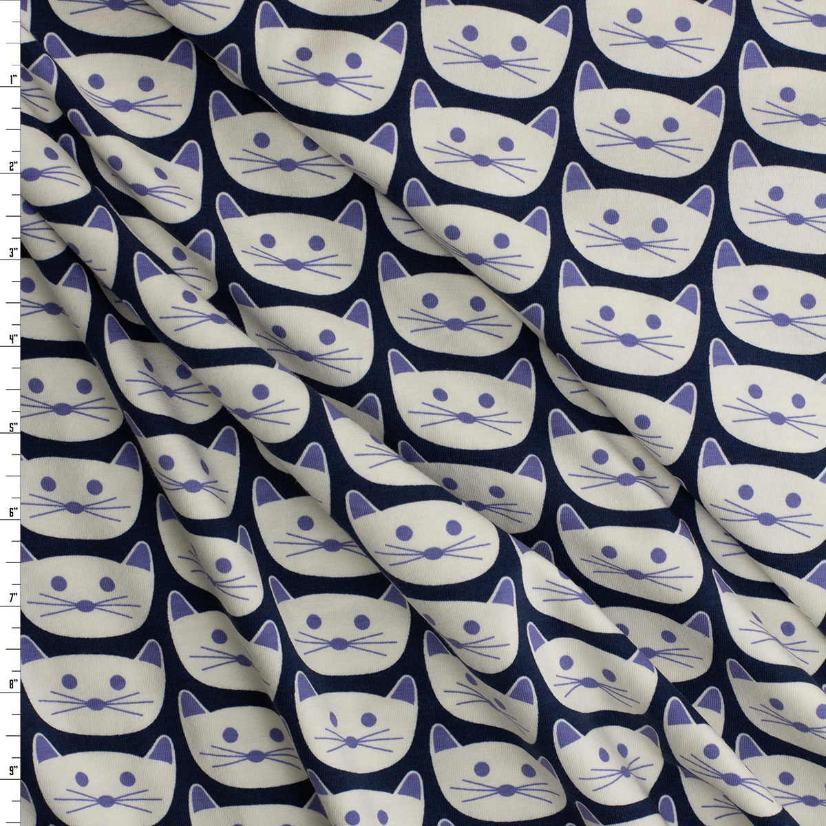 Cat Nap District Stretch Cotton Jersey Knit from Art Gallery Fabrics #32469 Fabric By The Yard