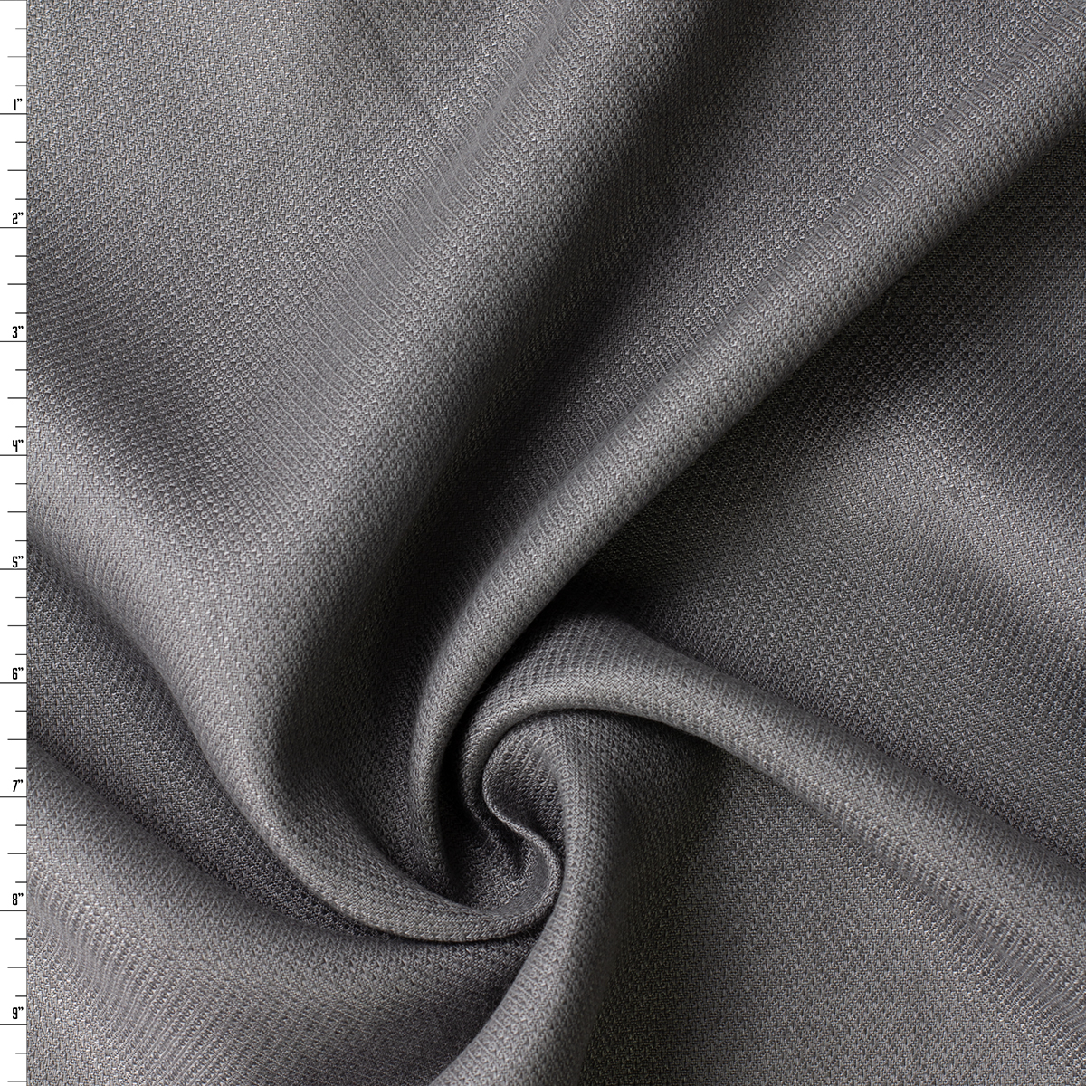Charcoal Diamond Pattern European Linen Jaquard #32495 Fabric By The Yard