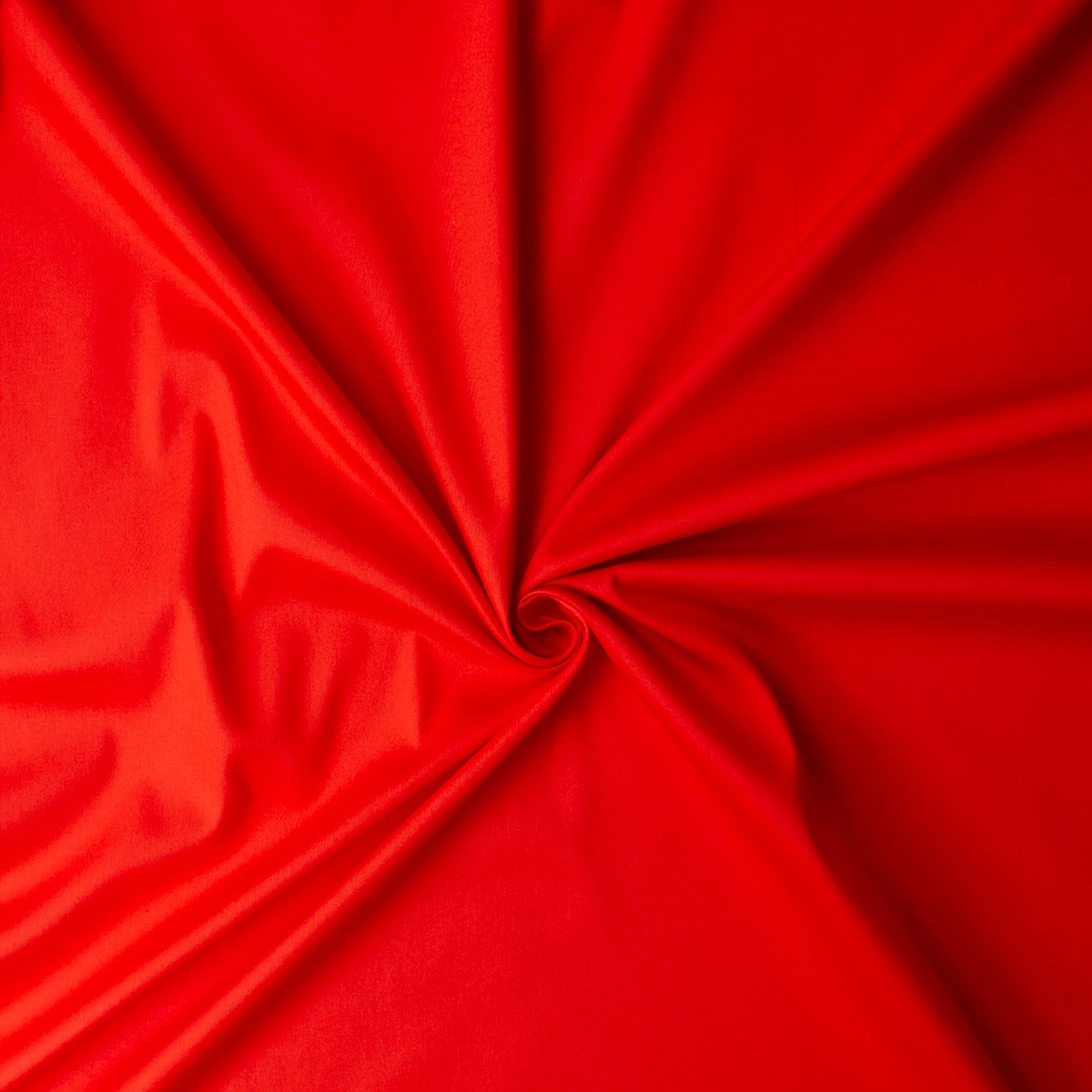 Red Stretch Cotton Sateen #32536 Fabric By The Yard - Wide shot
