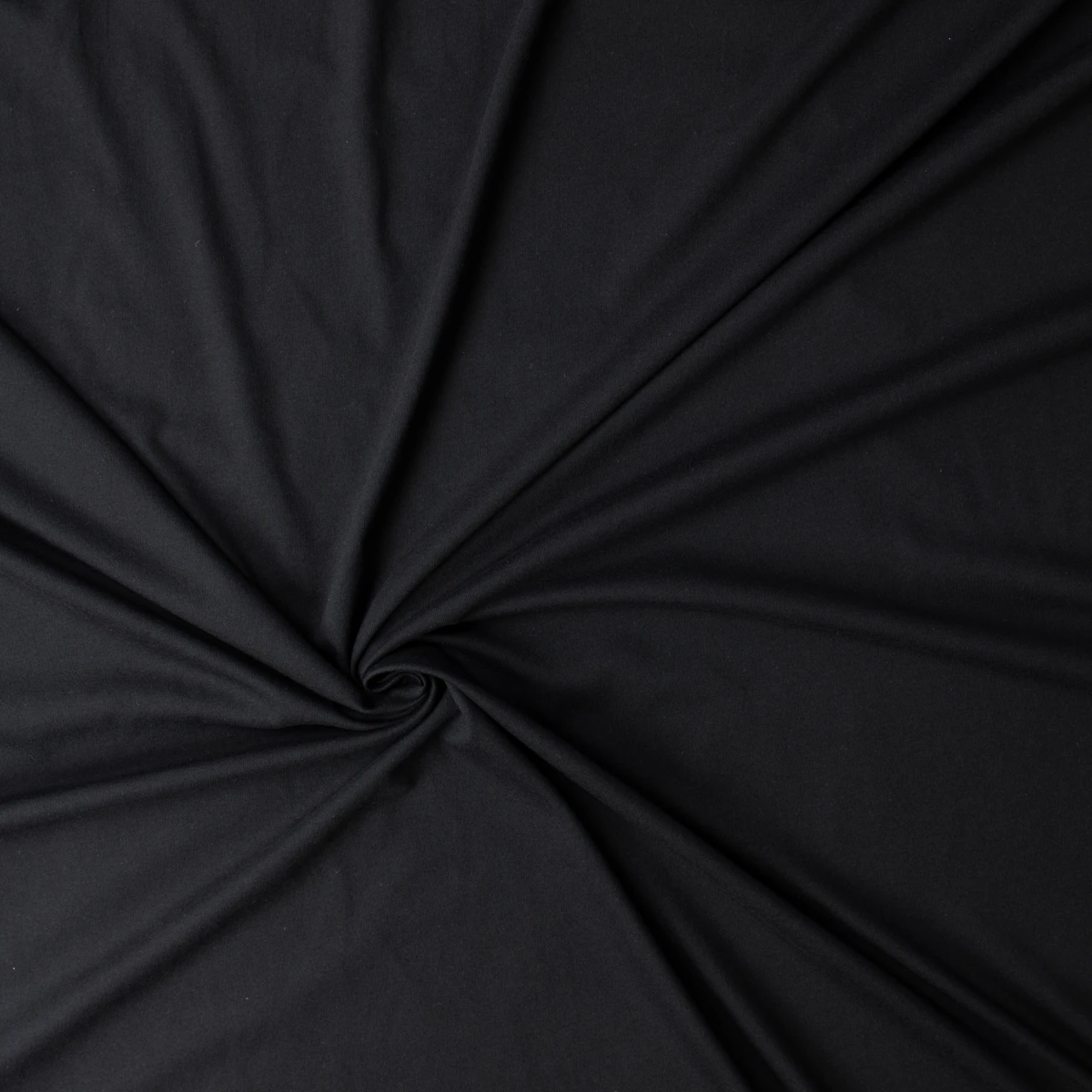 Black 100% Combed Cotton Jersey Knit #32570 Fabric By The Yard - Wide shot