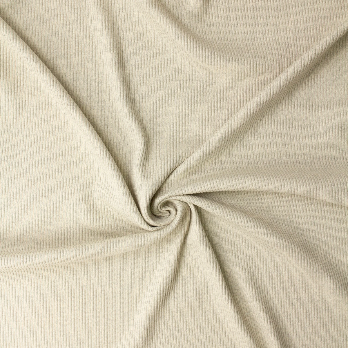 Oatmeal Cotton Fashion Rib Knit #32576 Fabric By The Yard - Wide shot