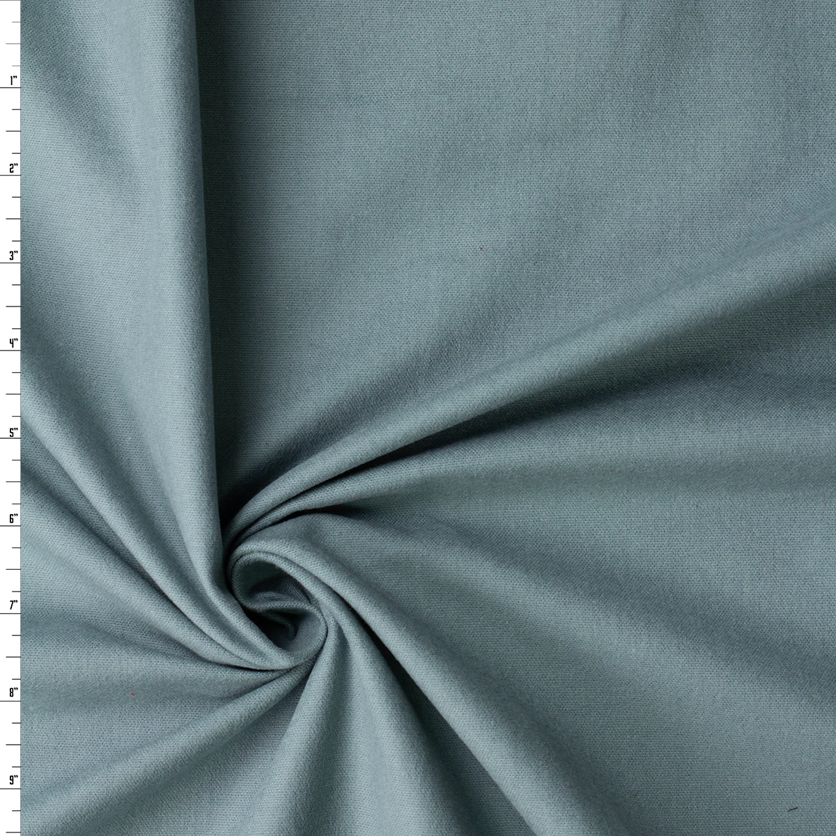 Sage Green Heavyweight Italian Cotton Flannel #32666 Fabric By The Yard