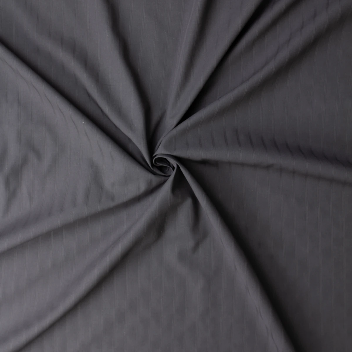 Charcoal Tone on Tone Double Stripe Cotton Jaquard Shirting #32743 Fabric By The Yard - Wide shot