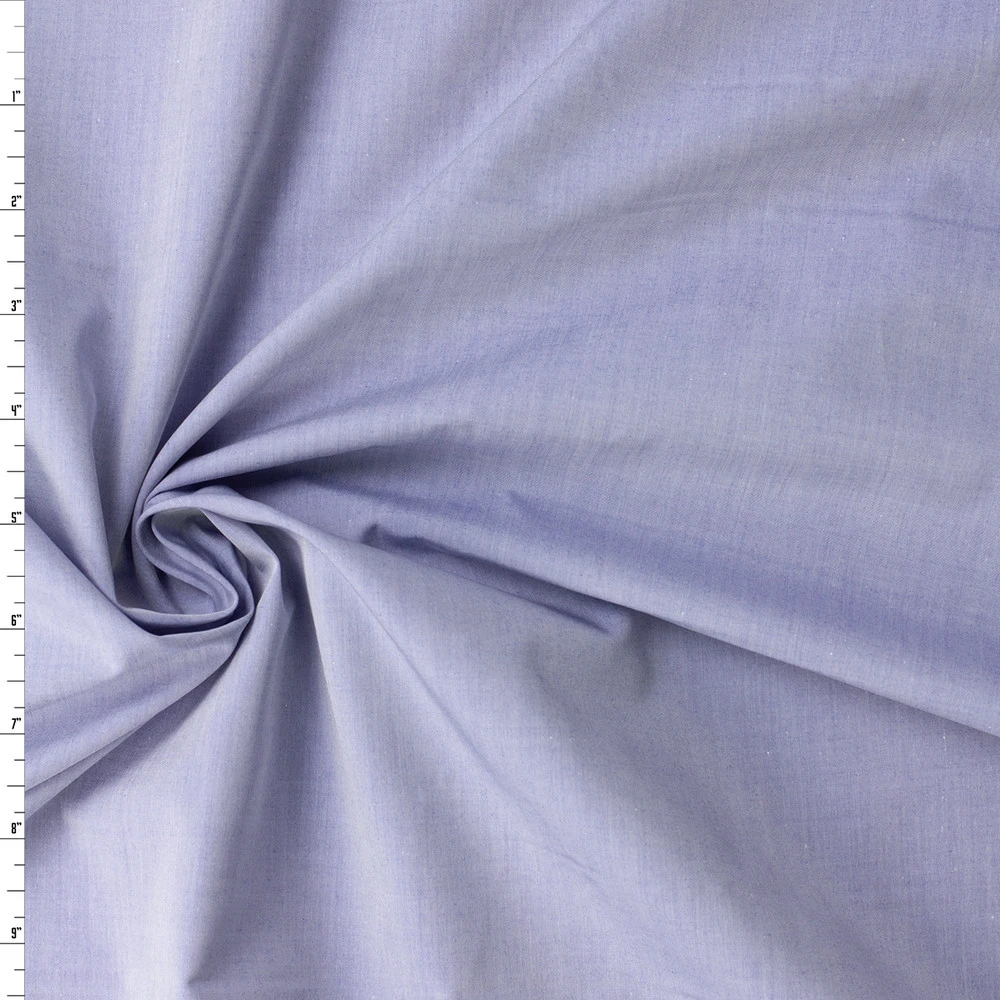 Chambray Blue Japanese Cotton Shirting #32757 Fabric By The Yard