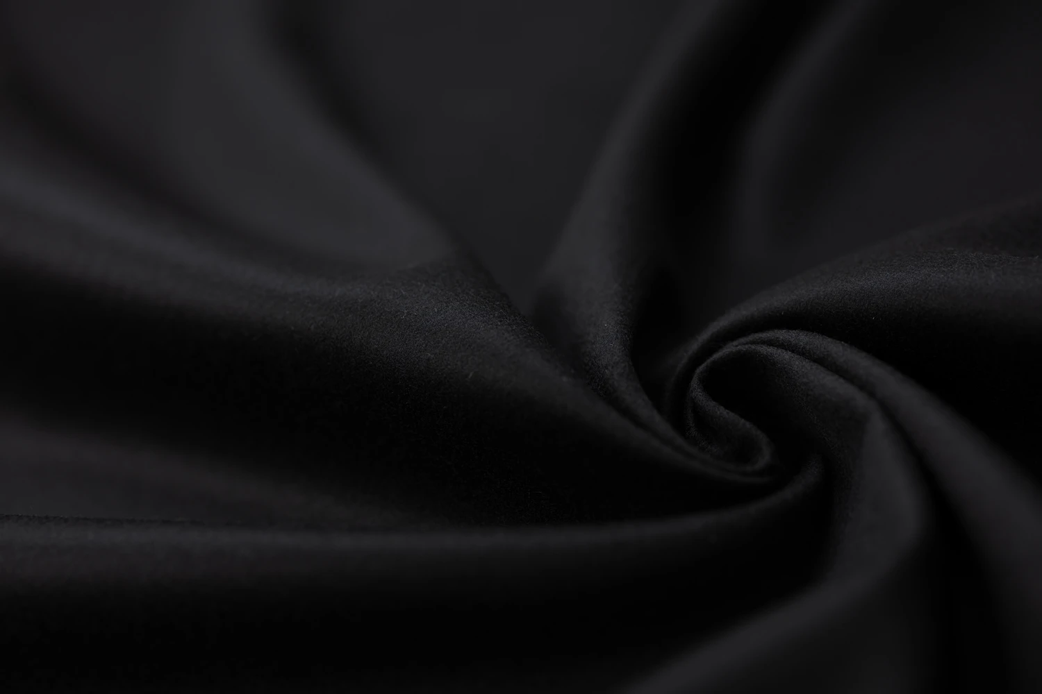 Black Double Faced Pure Cashmere Coating from Piacenza #32772