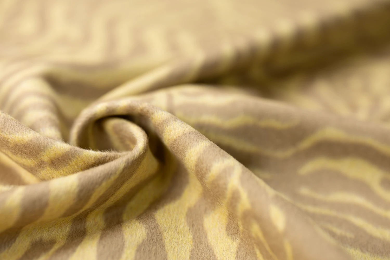 Tan and Taupe Tiger Pure Cashmere Coating from Piacenza #32775
