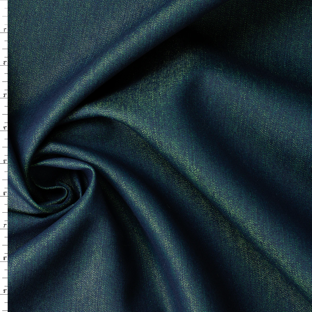 Neon Green Weft Indigo 9.4oz. Italian Denim from Jacob Cohën #32809 Fabric By The Yard
