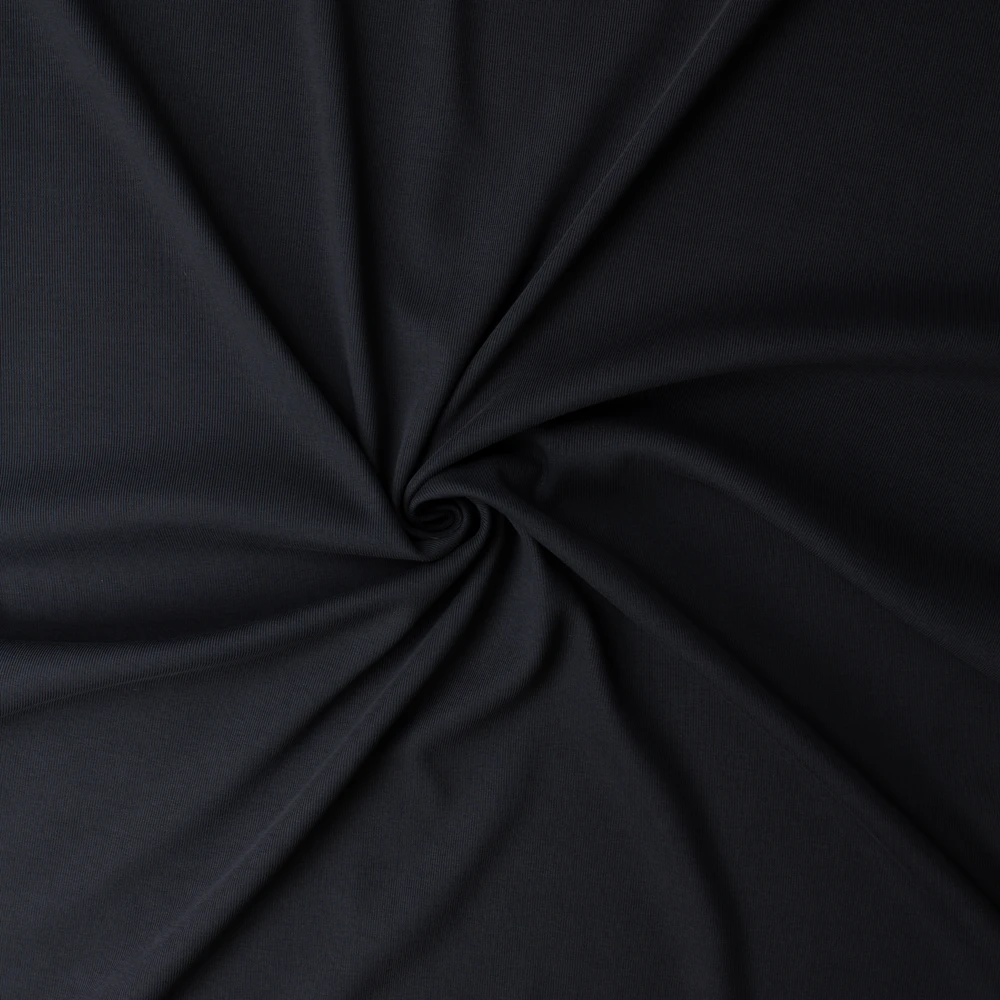 Dark Navy 12.3oz. Italian Cotton Ribbing from Brugnoli #32835 Fabric By The Yard - Wide shot