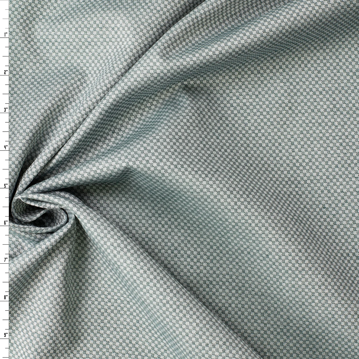 Green Mini Checkerboard Japanese Cotton Jaquard #32845 Fabric By The Yard