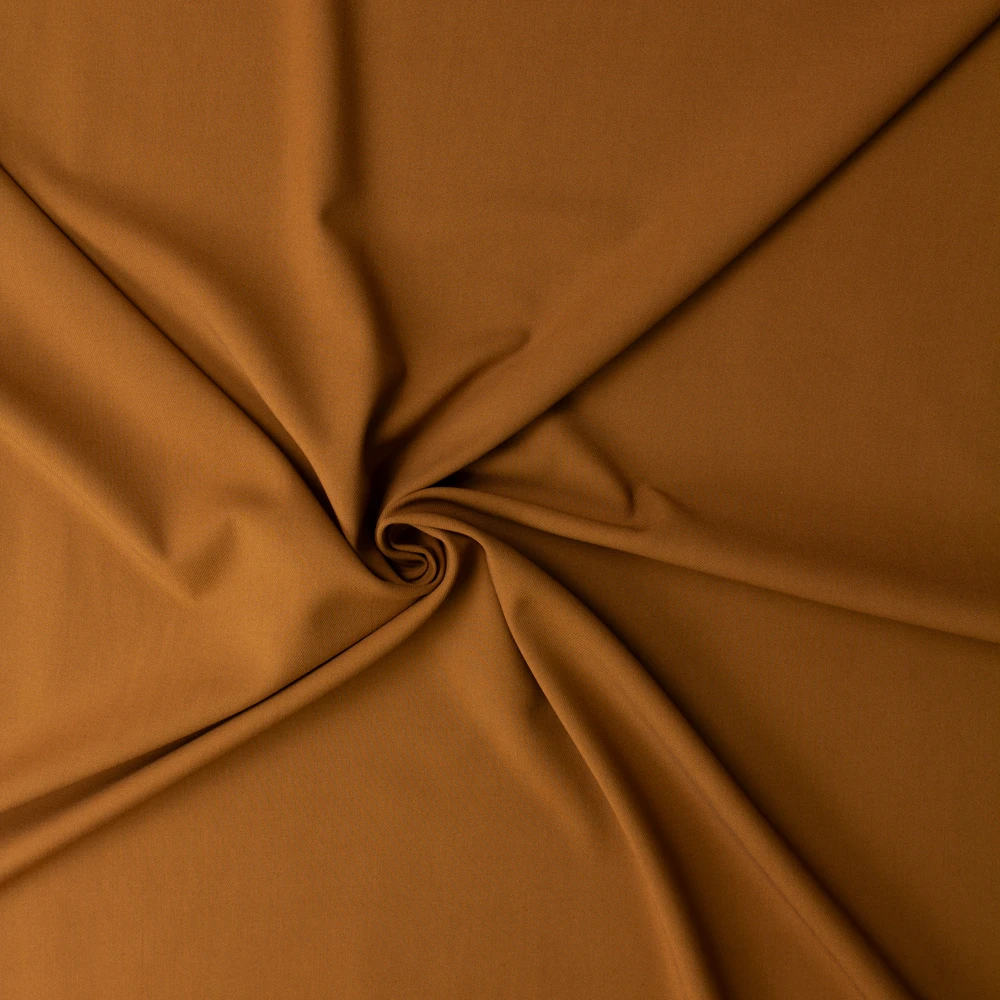 Tobacco Viscose/Poly Stretch Double Cloth Suiting #32859 Fabric By The Yard - Wide shot