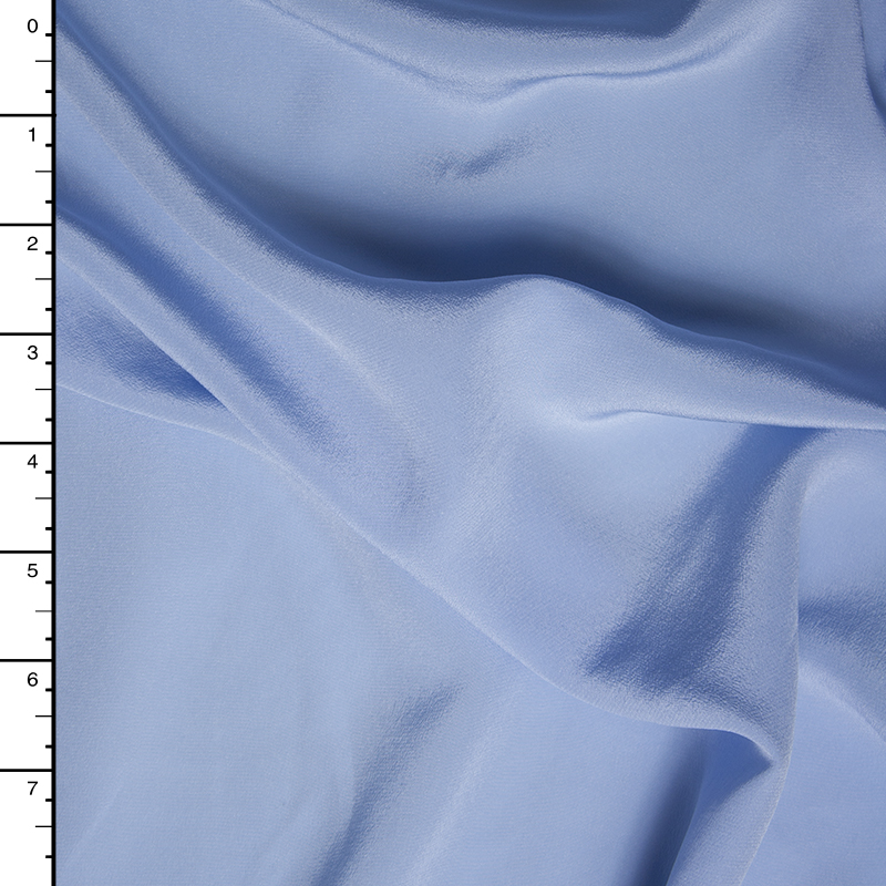 Baby Blue Silk Crepe De Chine
