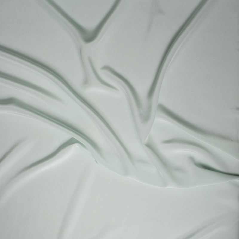 Soft Seafoam Silk Crepe De Chine
