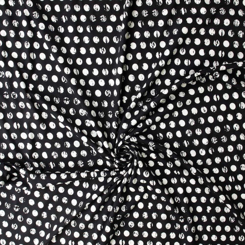 Dotted Boulevard Stretch Cotton Jersey Knit from Art Gallery Fabrics #32886 Fabric By The Yard - Wide shot