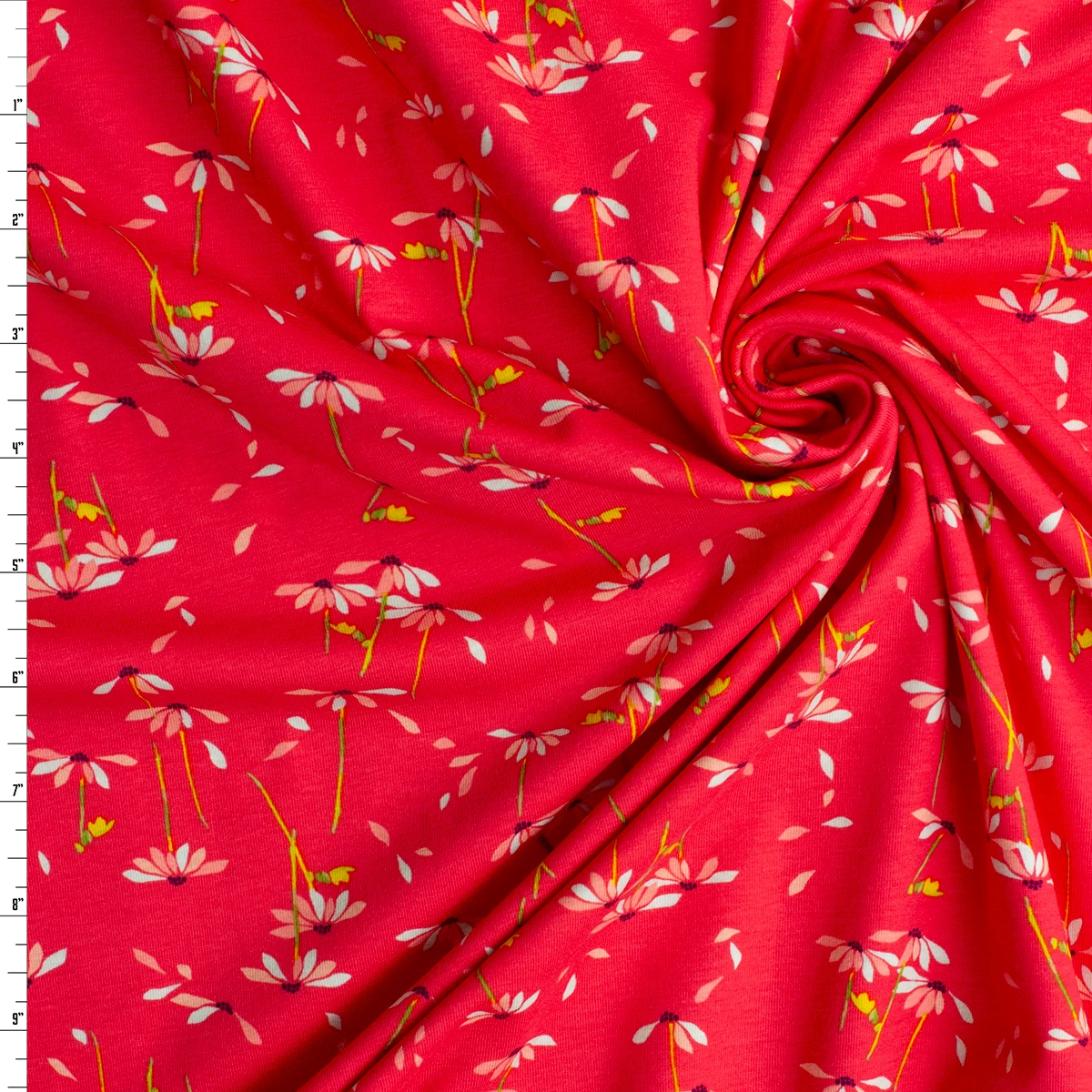 He Loves Me Abloom Stretch Cotton Jersey Knit from Art Gallery Fabrics #32906 Fabric By The Yard