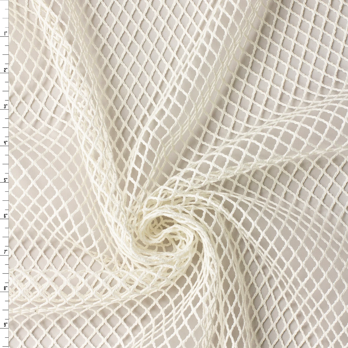 Offwhite Cotton Fishnet #33052 Fabric By The Yard